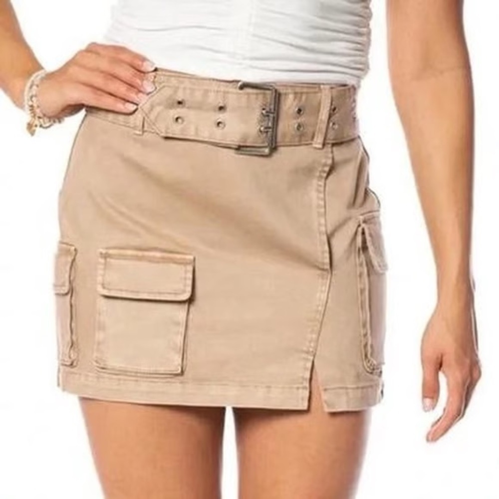 Juicy Couture Belted Cargo Mini Skirt